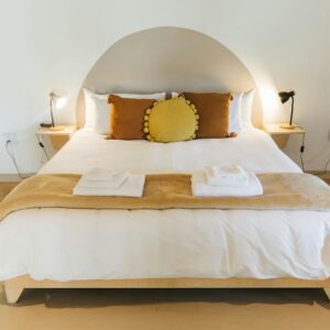 Illustrative room interior; not the actual multi-room property