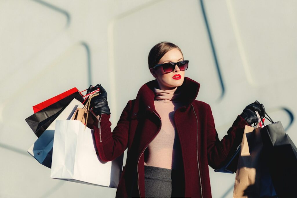 People browsing fashion and lifestyle products while shopping